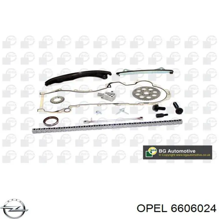 6606024 Opel Łańcuch rozrządu, zestaw