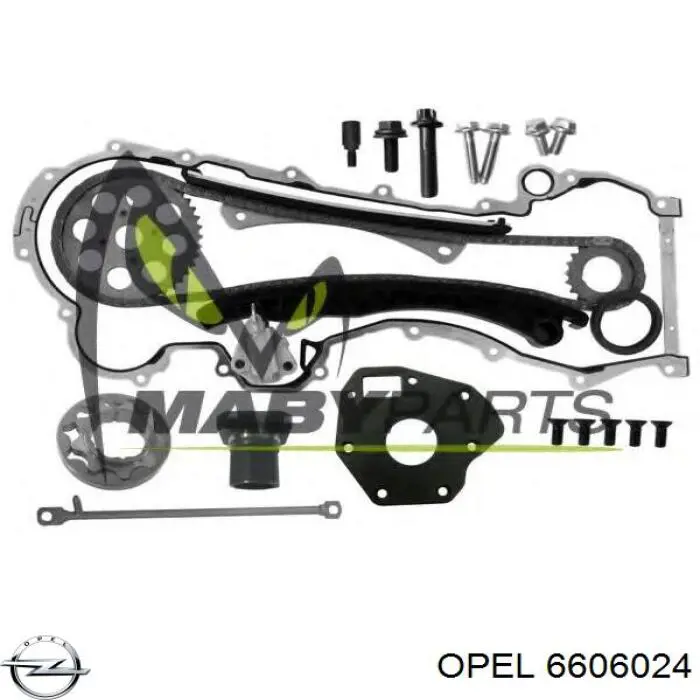 Do koszyka 6606024 Opel Łańcuch rozrządu, zestaw
