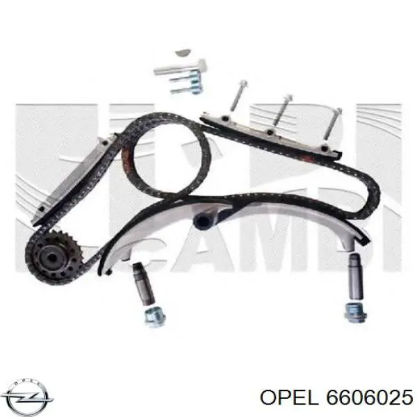 Do koszyka 6606025 Opel Łańcuch rozrządu, zestaw