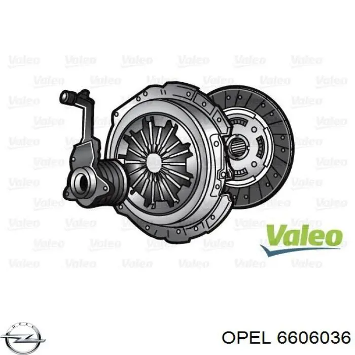 Zestaw sprzęgła (3 części) Opel 6606036 cena, od 112,91 USD