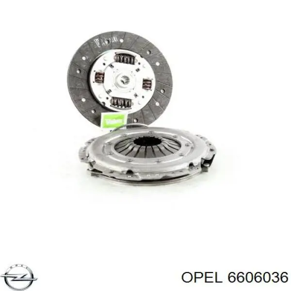 Do koszyka 6606036 Opel Zestaw sprzęgła (3 części)