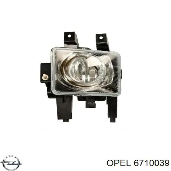 Do koszyka 6710039 Opel Lampa przeciwmgielna lewa