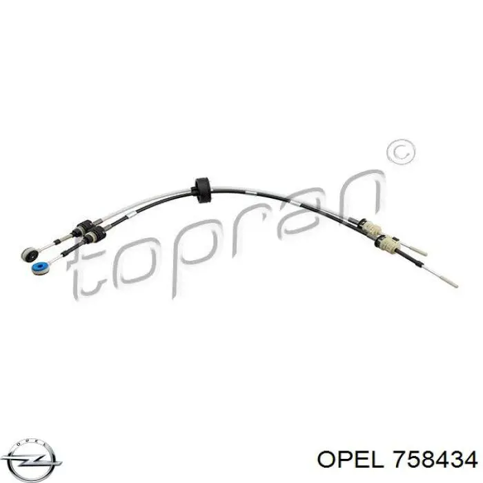 758434 Opel Linka dźwigni zmiany biegów podwójna