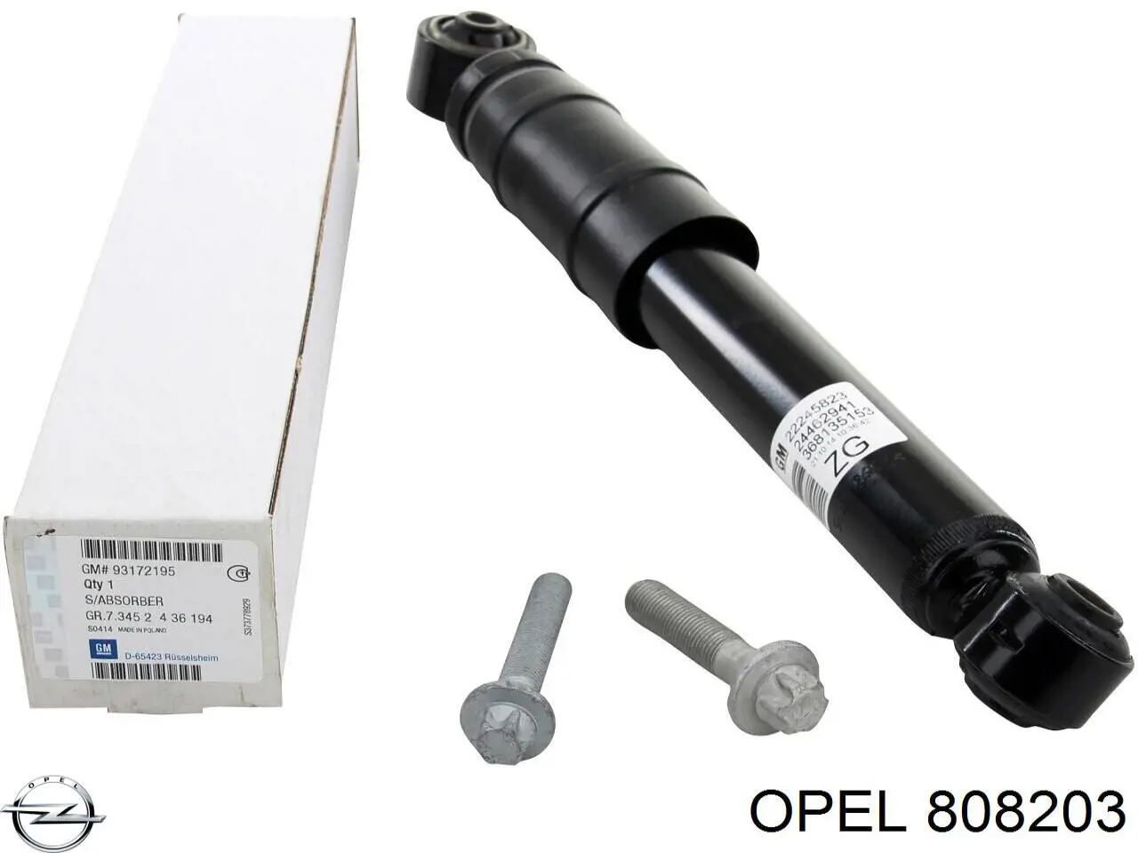 Do koszyka 808203 Opel Korek wlewu paliwa