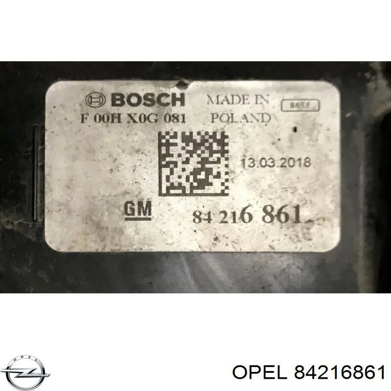 Dyfuzor chłodnicy, w komplecie z silnikiem i wirnikiem Opel 84216861 cena, od 192,39 USD