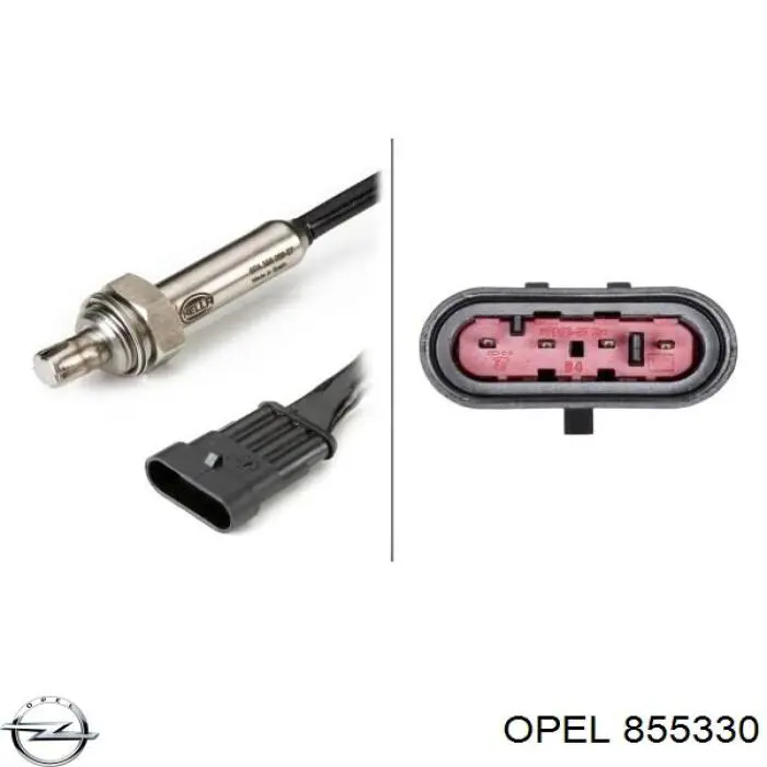 Sonda lambda, czujnik tlenu Opel 855330 cena, od 117,33 USD