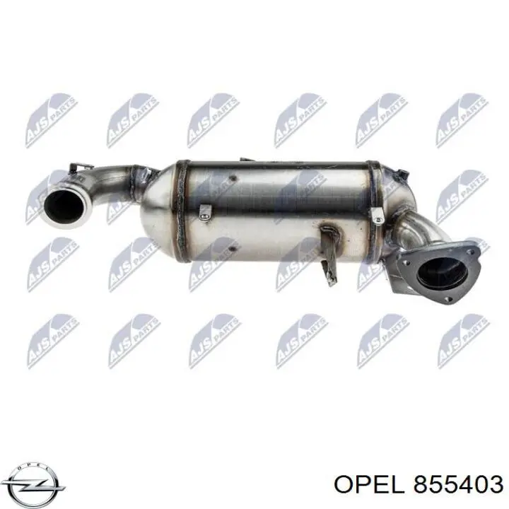 Filtr cząstek stałych układu wydechowego Opel 855403 cena, od 485,71 USD