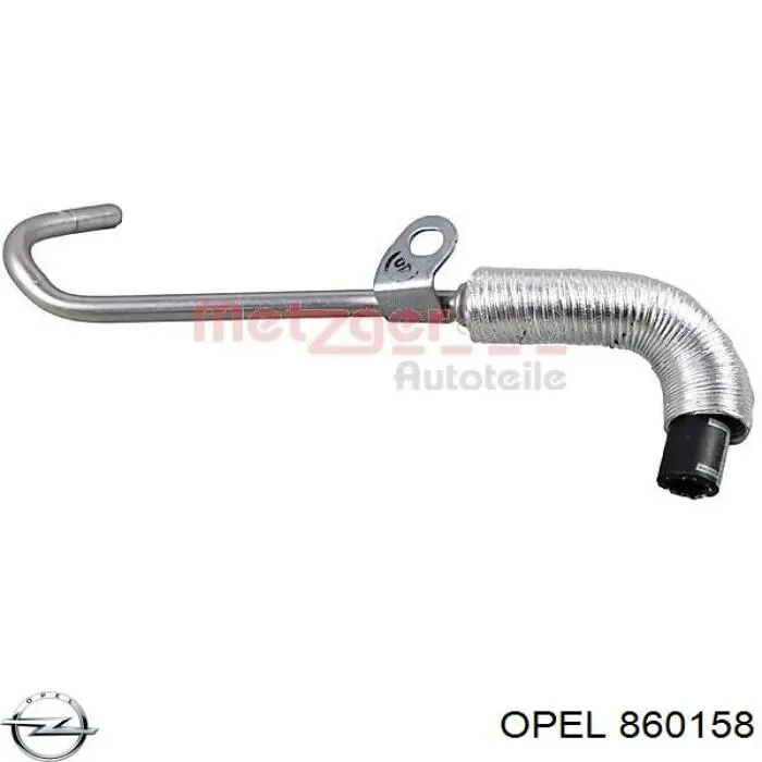 860158 Opel Przewód (króciec) chłodzenia turbiny cieczą, zwrotny