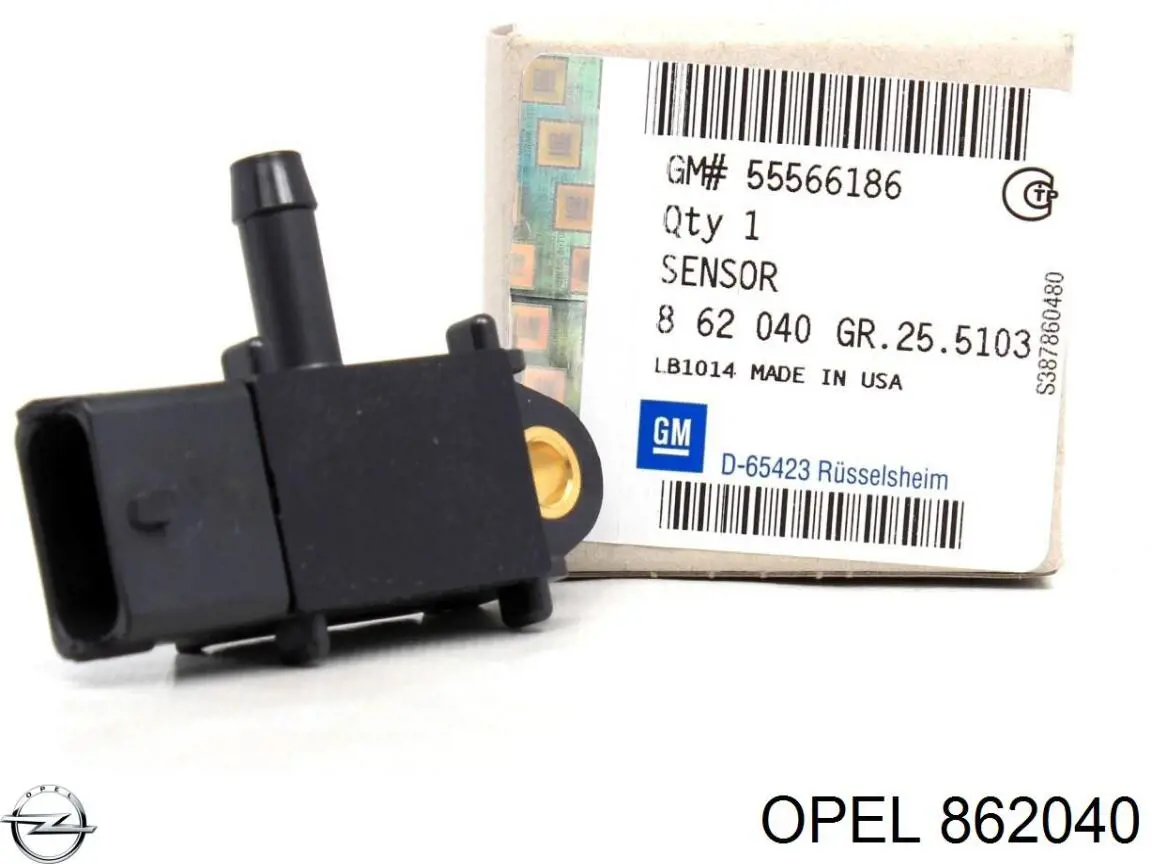 Czujnik ciśnienia spalin Opel 862040 cena, od 33,08 USD