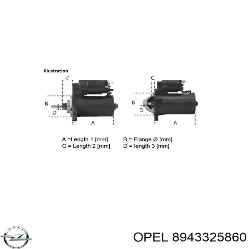 Rozrusznik Isuzu 8971177690 cena, od 107,26 USD