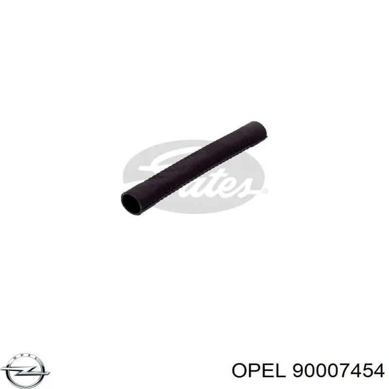 Do koszyka 90007454 Opel Przewód (króciec) chłodnicy górny