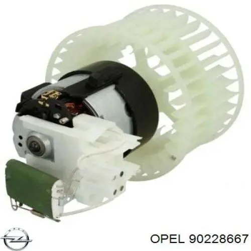 Silniczek wentylatora nagrzewnicy (ogrzewacza wnętrza) Opel 90228667 cena, od 71,51 USD