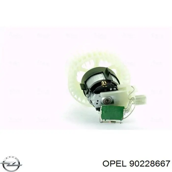 Silniczek wentylatora nagrzewnicy (ogrzewacza wnętrza) 90228667 Opel