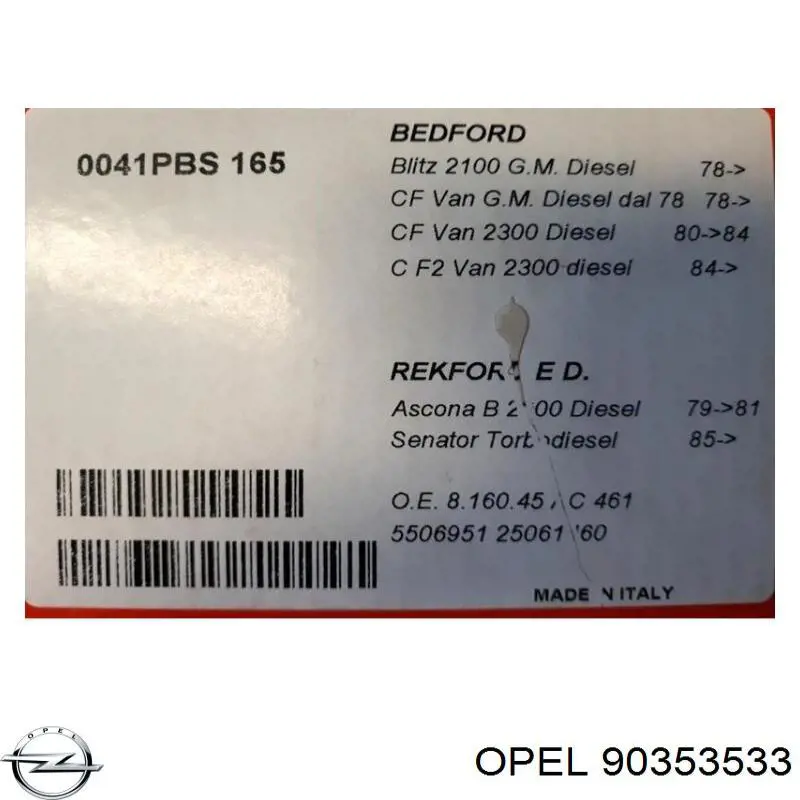 Pompa paliwa mechaniczna Opel 90353533 cena, od 91,25 USD