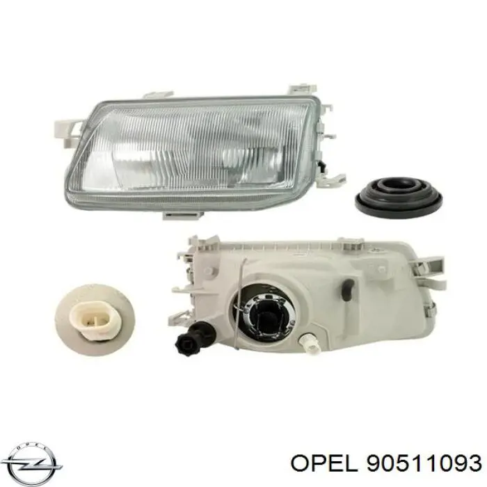Do koszyka 90511093 Opel Reflektor lewy