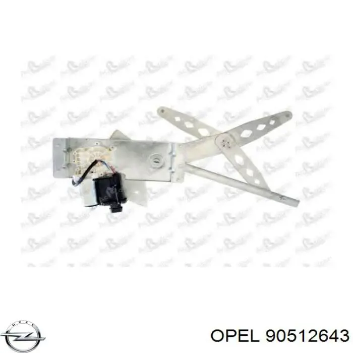 90512643 Opel Mechanizm podnoszenia szyby drzwi przednich lewych