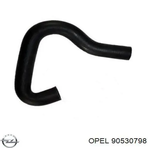 Do koszyka 90530798 Opel Przewód (króciec) układu chłodzenia