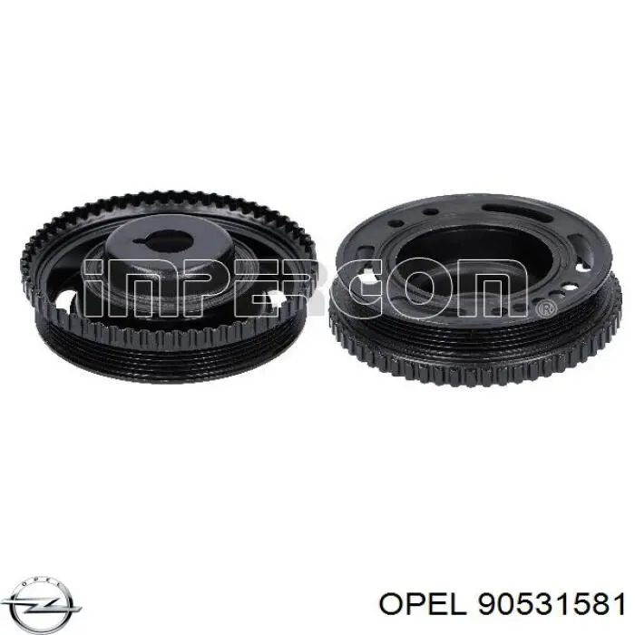90531581 Opel Koło pasowe wału korbowego