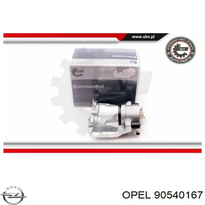 Zacisk hamulcowy tylny prawy Opel 90540167 cena, od 60,80 USD