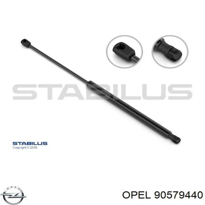 Amortyzator klapy bagażnika (3/5 drzwi-tylnych) Opel 90579440 cena, od 14,63 USD