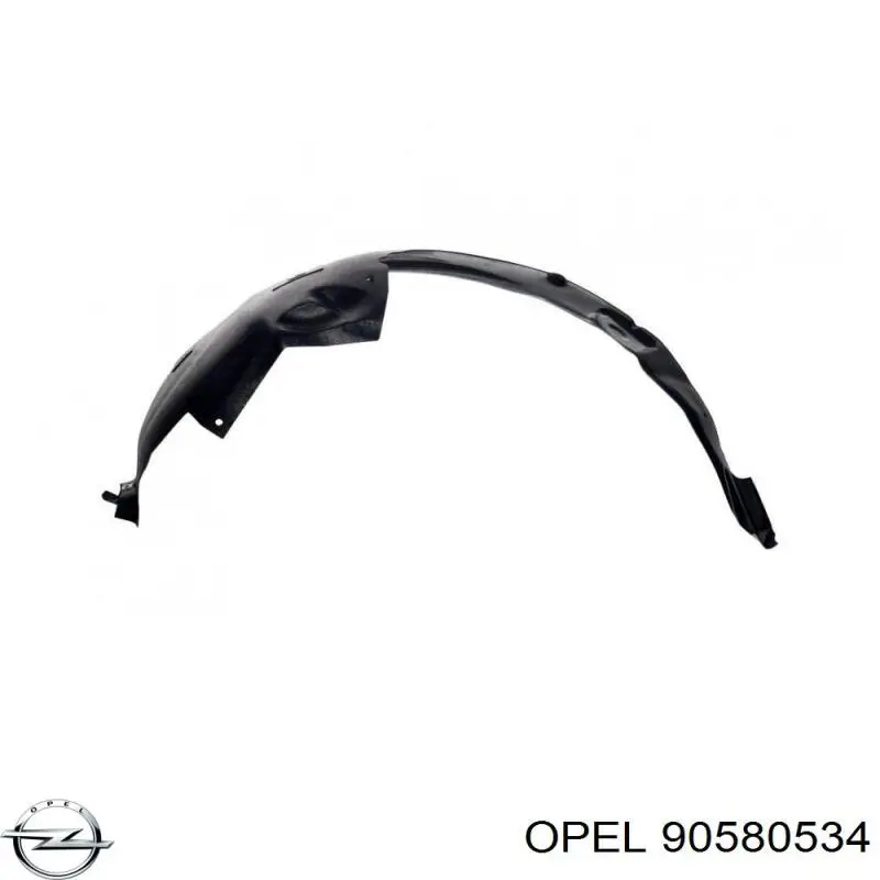 Nadkole błotnika przedniego prawe Opel 90580534 cena, od 16,11 USD