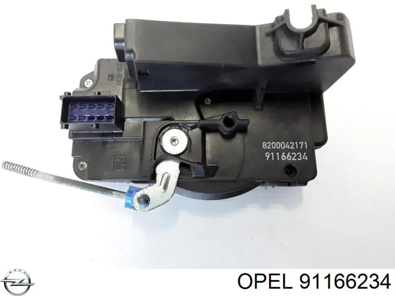 91166234 Opel Zamek drzwi przednich prawych