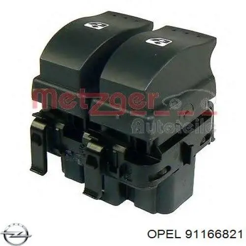 Do koszyka 91166821 Renault (RVI) Panel przyciskowy sterowania podnośnikiem szyby przedni lewy