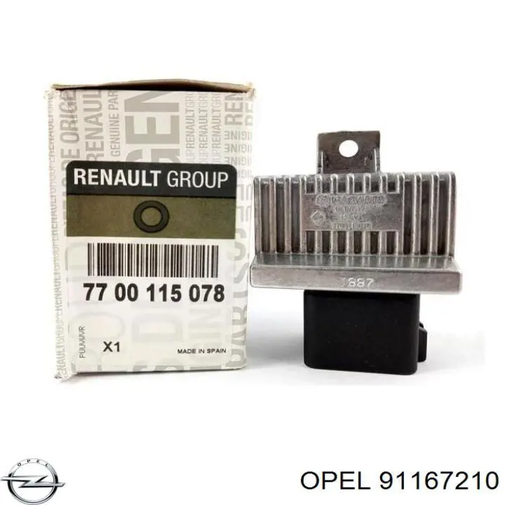 91167210 Opel Przekaźnik świec żarowych
