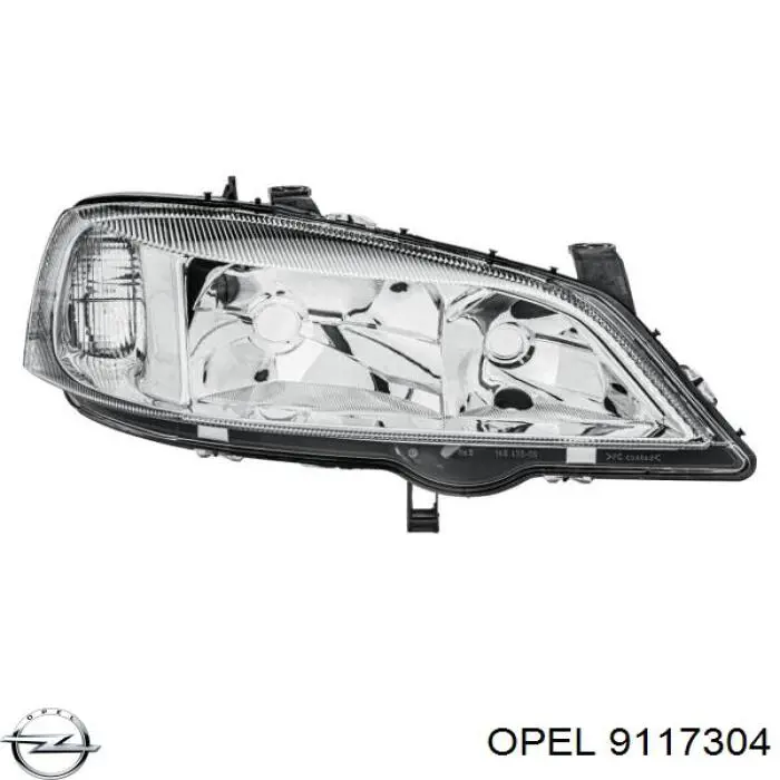 9117304 Opel reflektor prawy