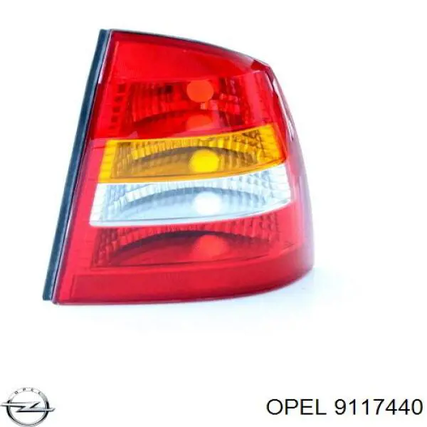 Lampa zespolona tylna prawa 9117440 General Motors