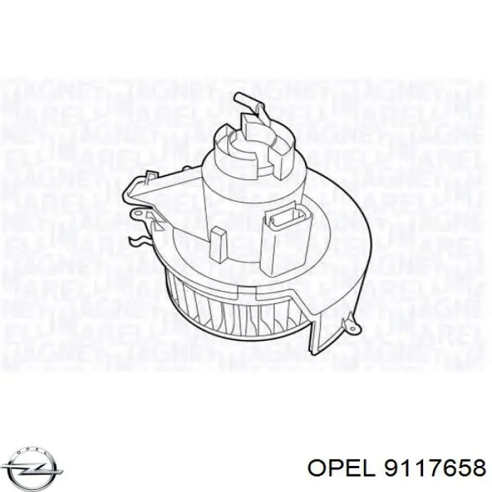 Silniczek wentylatora nagrzewnicy (ogrzewacza wnętrza) Opel 9117658 cena, od 80,13 USD