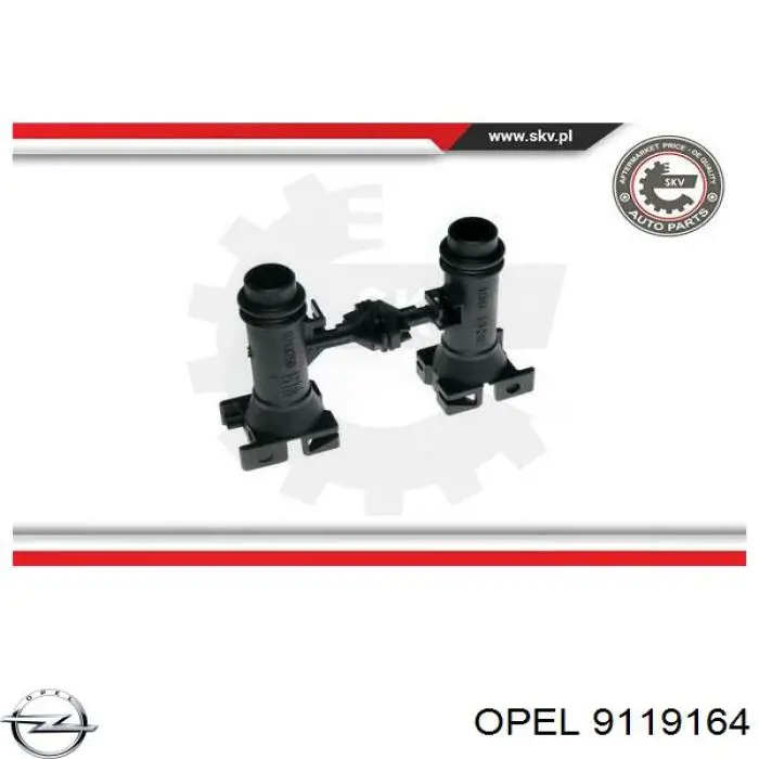Do koszyka 9119164 Opel Zawór nagrzewnicy (ogrzewacza)
