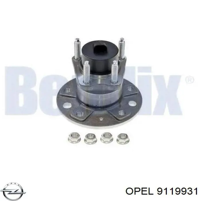 Piasta tylna Opel 9119931 cena, od 115,97 USD