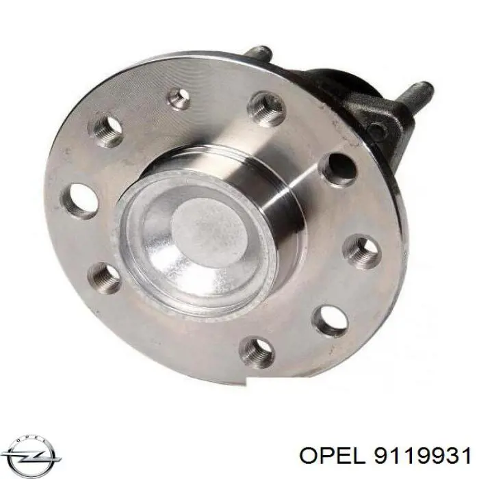 9119931 Opel Piasta tylna