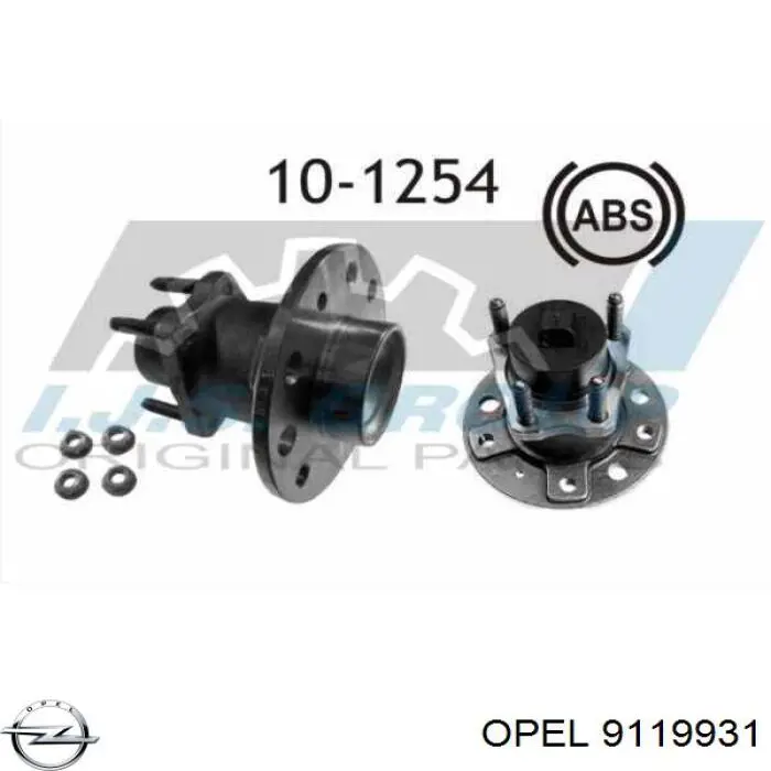 Piasta tylna 9119931 Opel