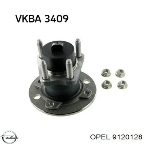 Do koszyka 9120128 Opel Piasta tylna