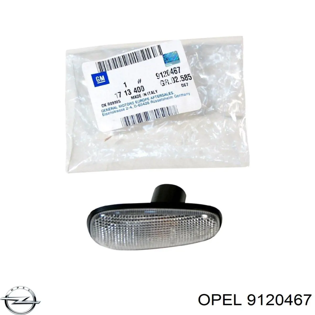9120467 Opel Powtarzacz kierunkowskazu na błotniku