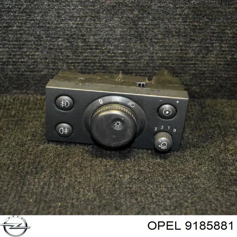 Do koszyka 9185881 Opel Przełącznik światła reflektorów na "torpedo"
