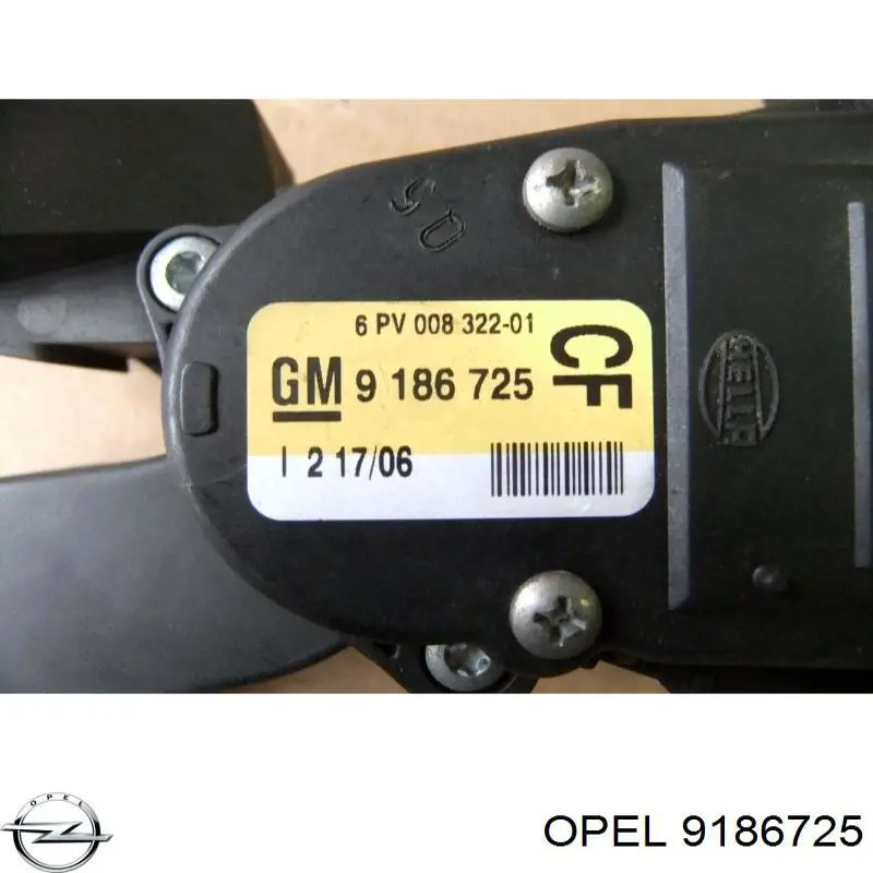 Pedał przyspieszenia (gazu) Opel 9186725 cena, od 88,53 USD