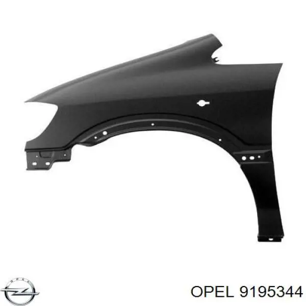 Błotnik przedni lewy Opel 9195344 cena, od 95,51 USD