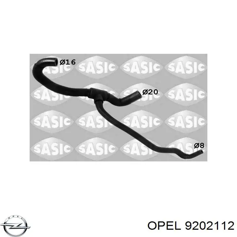 Przewód (króciec) chłodnicy górny Opel Vectra C