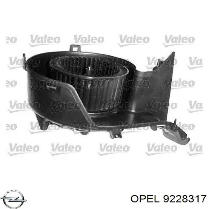 9228317 Opel Silniczek wentylatora nagrzewnicy (ogrzewacza wnętrza)