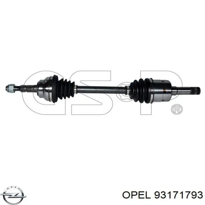 93171793 Opel Półoś napędowa przednia prawa