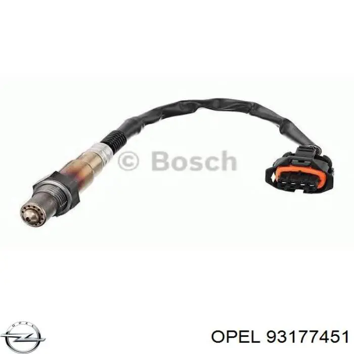 Do koszyka 93177451 Opel Sonda lambda czujnik tlenu przed katalizatorem