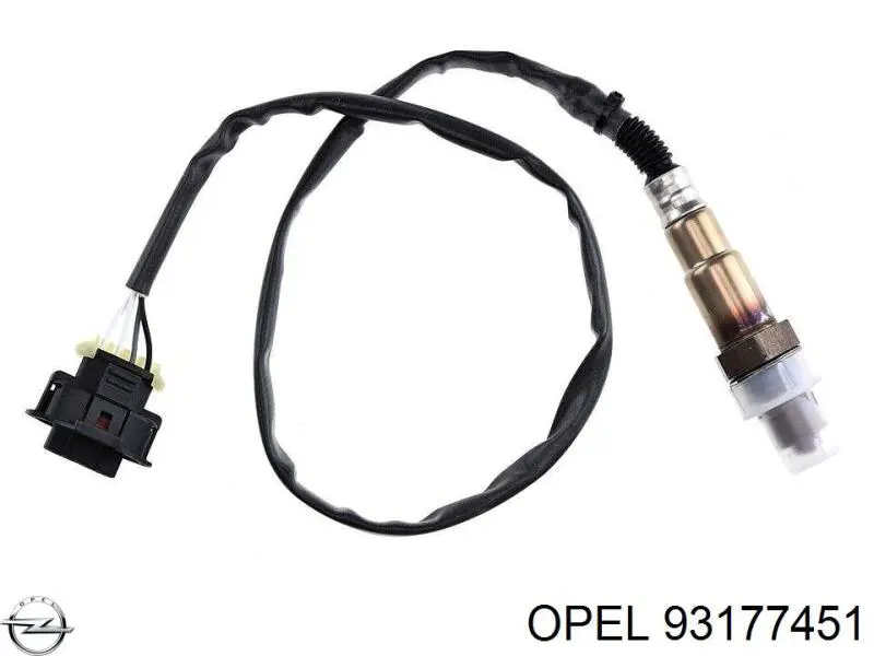 Do koszyka 93177451 Opel Sonda lambda czujnik tlenu przed katalizatorem