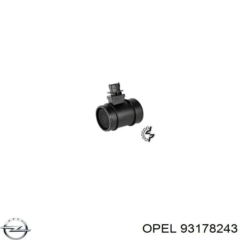 93178243 Opel czujnik przepływu powietrza, przepływomierz powietrza m.a.f.