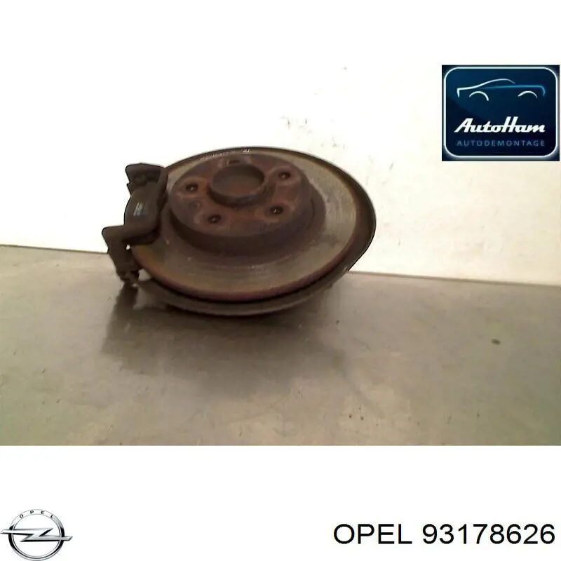 Piasta tylna 93178626 Opel