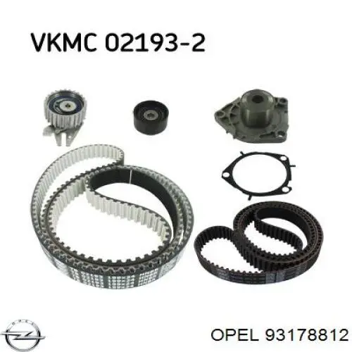 Do koszyka 93178812 Opel Pasek rozrządu