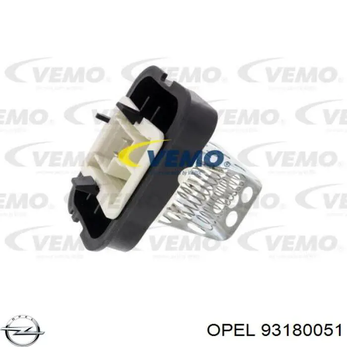 Rezystor wentylatora nagrzewnicy (ogrzewacza kabiny) Opel 93180051 cena, od 16,16 USD