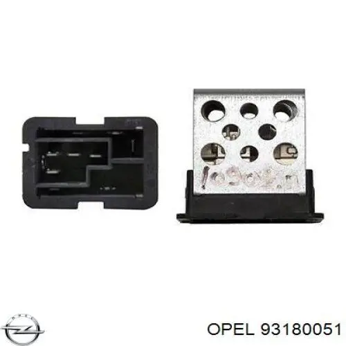 Rezystor wentylatora nagrzewnicy (ogrzewacza kabiny) Opel 93180051 cena, od 16,03 USD